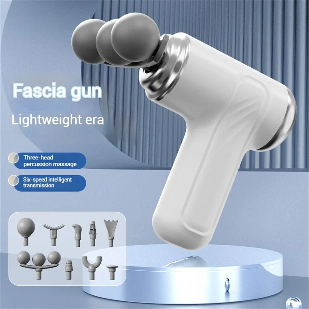 Mini Fascia Massage Gun – ৬ স্পিড পোর্টেবল ডিপ টিস্যু মাসল ম্যাসাজার