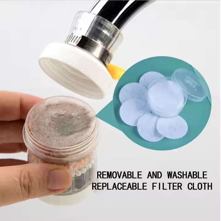 Faucet Tap Water Filter – 360° Rotating Multi-Layer Water Purifier