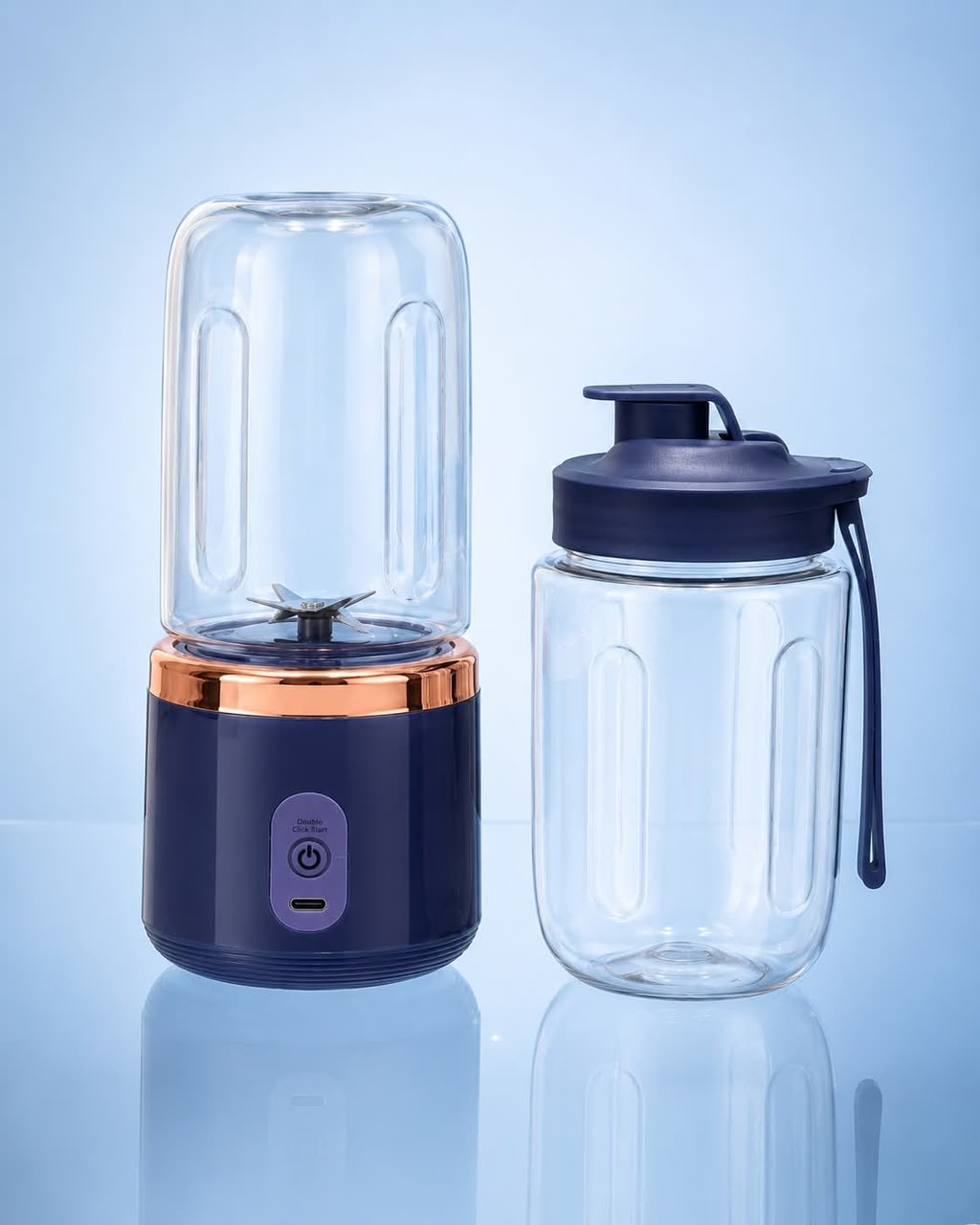 পোর্টেবল রিচার্জেবল জুস ব্লেন্ডার (Portable Rechargeable Juice Blender)