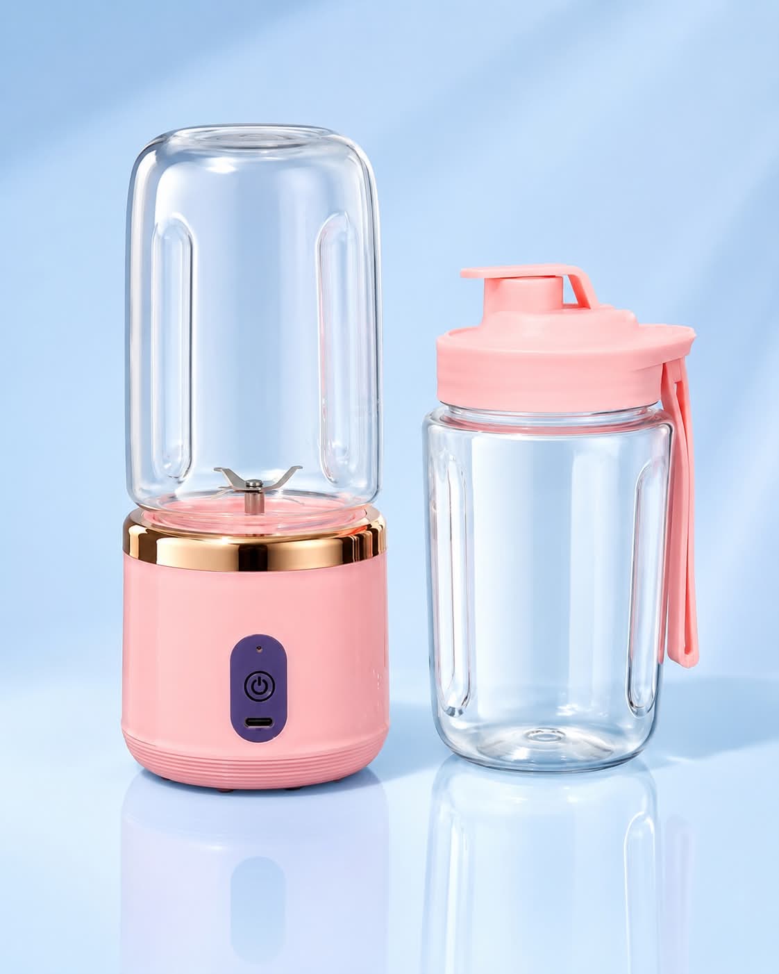 পোর্টেবল রিচার্জেবল জুস ব্লেন্ডার (Portable Rechargeable Juice Blender)