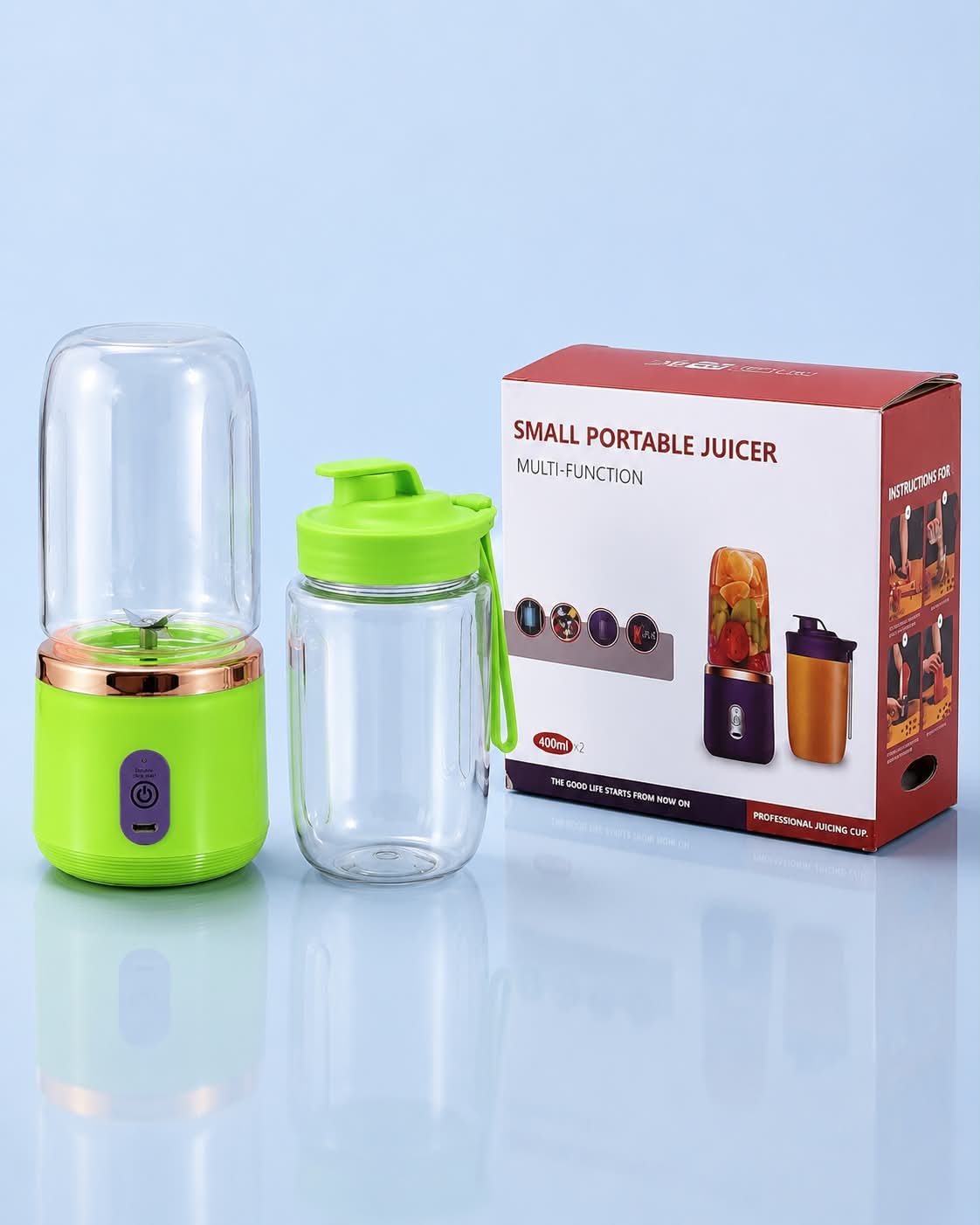 পোর্টেবল রিচার্জেবল জুস ব্লেন্ডার (Portable Rechargeable Juice Blender)